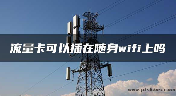 流量卡可以插在随身wifi上吗